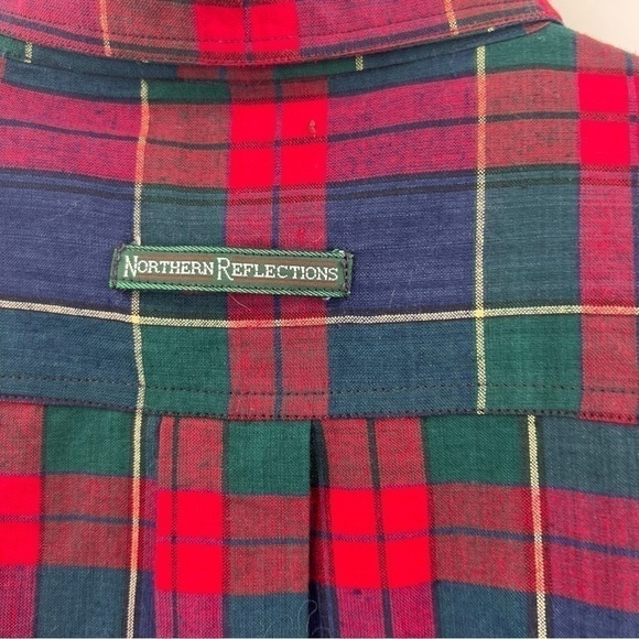 VINTAGE Northern Reflections plaid button down shirt - Picture 4 of 6